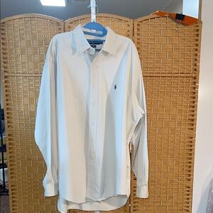 Polo by Ralph Lauren Cream Dress Shirt Classic Style